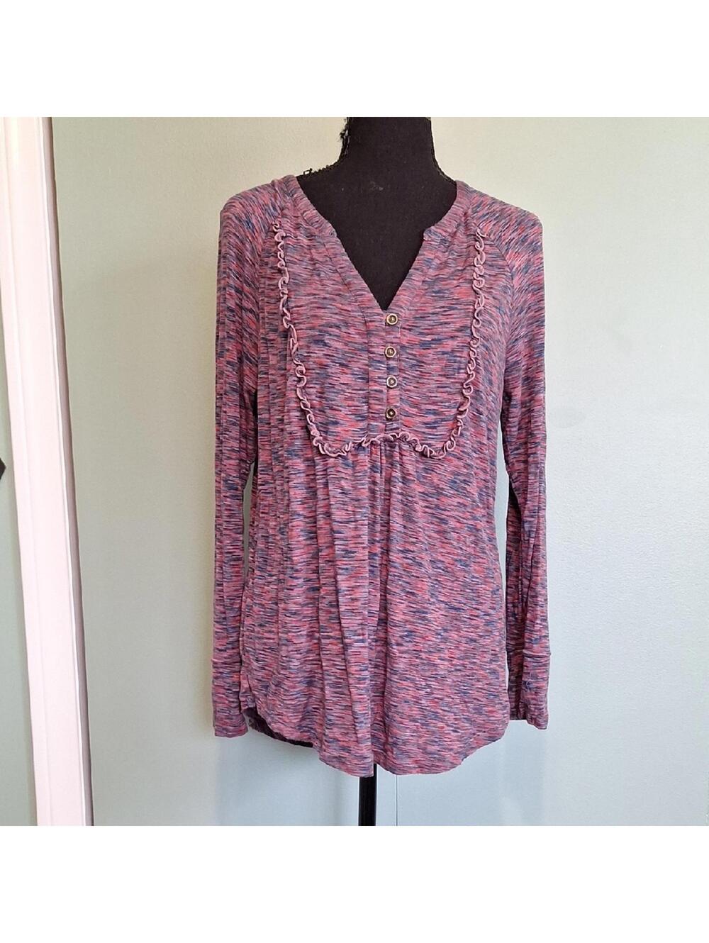 Matilda Jane Purple And Blue Long Sleeve Top Size Small